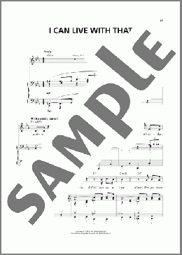 I Can Live With That (from I Love You, You're Perfect, Now Change)(Jimmy Roberts) 楽譜 ピアノ & ボーカル ダウンロード