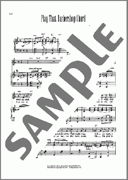 Play That Barbershop Chord(Bert Williams) 楽譜 ピアノ & ボーカル & ギター ダウンロード