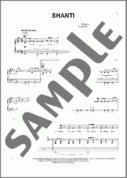 Shanti(Zedd)のピアノ & ボーカル & ギター楽譜のサンプル画像
