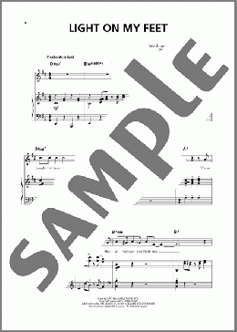 Light On My Feet (from A Class Act)(Edward Kleban) 楽譜 ピアノ & ボーカル ダウンロード