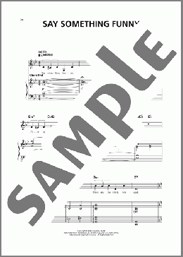 Say Something Funny (from A Class Act)(Edward Kleban) 楽譜 ピアノ & ボーカル ダウンロード