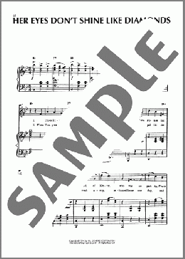 Her Eyes Don't Shine Like Diamonds(Dave Marion) 楽譜 ピアノ & ボーカル & ギター ダウンロード