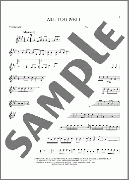 All Too Well(Taylor Swift) 楽譜 テナーサックス（ソロ） ダウンロード