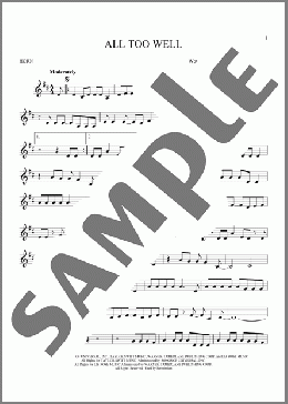 All Too Well(Taylor Swift) 楽譜 ホルンソロ ダウンロード