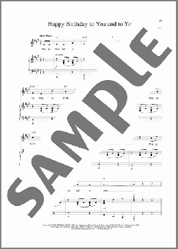 Happy Birthday To You And To You (from Side Show)(Henry Krieger) 楽譜 ピアノ & ボーカル ダウンロード