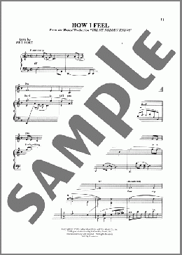 How I Feel (from The Me Nobody Knows)(Will Holt) 楽譜 ピアノ & ボーカル ダウンロード
