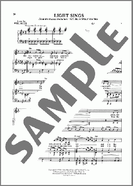 Light Sings (from The Me Nobody Knows)(Will Holt) 楽譜 ピアノ & ボーカル ダウンロード