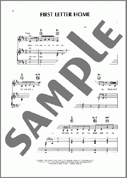 First Letter Home (from Song & Dance)(Andrew Lloyd Webber) 楽譜 ピアノ & ボーカル & ギター ダウンロード