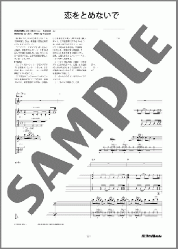 恋をとめないで(COMPLEX) 楽譜 ギタースコア 中~上級 ダウンロード