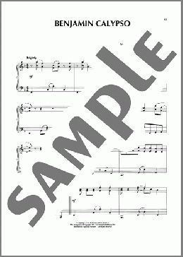 Benjamin Calypso (from Joseph And The Amazing Technicolor Dreamcoat)(Andrew Lloyd Webber) 楽譜 ピアノ(ソロ) ダウンロード