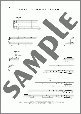 Deeper Underground (from Godzilla)(Jamiroquai) 楽譜 ピアノ & ボーカル & ギター ダウンロード