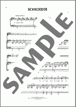 Schroeder (from You're A Good Man, Charlie Brown)(Clark Gesner) 楽譜 ピアノ & ボーカル ダウンロード