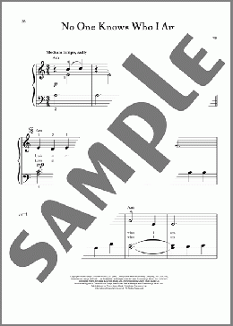 No One Knows Who I Am (from Jekyll And Hyde)(Leslie Bricusse) 楽譜 ピアノ(ソロ) ダウンロード