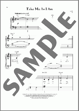 Take Me As I Am (from Jekyll And Hyde)(Leslie Bricusse) 楽譜 ピアノ(ソロ) ダウンロード