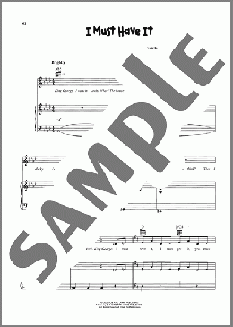 I Must Have It(VeggieTales) 楽譜 ピアノ & ボーカル & ギター ダウンロード