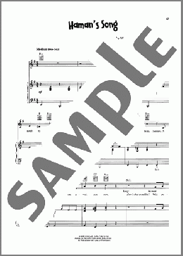 Haman's Song(VeggieTales) 楽譜 ピアノ & ボーカル & ギター ダウンロード