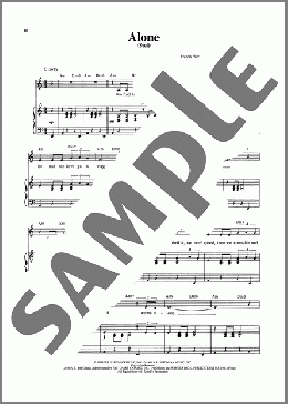 Alone (Seul) (from Jacques Brel Is Alive And Well And Living In Paris)(Eric Blau) 楽譜 ピアノ & ボーカル ダウンロード
