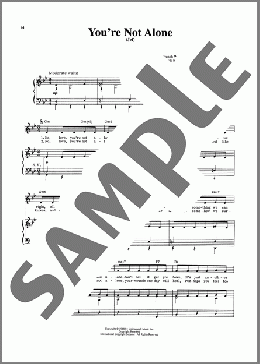 You're Not Alone (Jef) (from Jacques Brel Is Alive And Well And Living In Paris)(Eric Blau) 楽譜 ピアノ & ボーカル ダウンロード