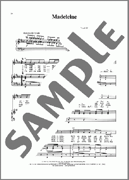 Madeleine (from Jacques Brel Is Alive And Well And Living In Paris)(Eric Blau) 楽譜 ピアノ & ボーカル ダウンロード