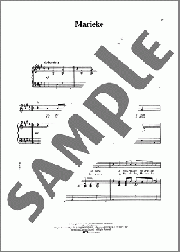 Marieke (from Jacques Brel Is Alive And Well And Living In Paris)(Eric Blau) 楽譜 ピアノ & ボーカル ダウンロード