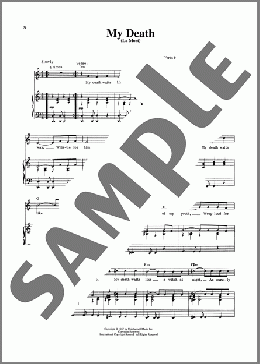 My Death (La Mort) (from Jacques Brel Is Alive And Well And Living In Paris)(Eric Blau) 楽譜 ピアノ & ボーカル ダウンロード