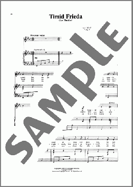 Timid Frieda (Les Timides) (from Jacques Brel Is Alive And Well And Living In Paris)(Eric Blau) 楽譜 ピアノ & ボーカル ダウンロード
