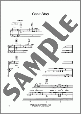 Can't Stop(Hanson) 楽譜 ピアノ & ボーカル & ギター ダウンロード