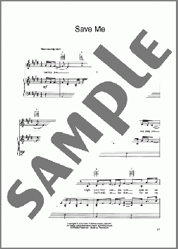 Save Me(Hanson) 楽譜 ピアノ & ボーカル & ギター ダウンロード