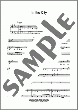 In The City(Hanson) 楽譜 ピアノ & ボーカル & ギター ダウンロード