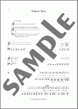 Natural State(James Weeks) 楽譜 ピアノ & ボーカル ダウンロード