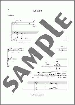 Ariadne(David McGregor/Anna Kenyon) 楽譜 ピアノ & ボーカル ダウンロード