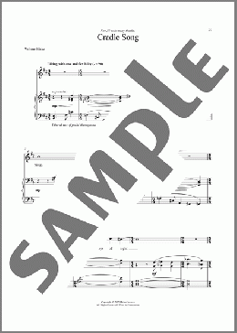Cradle Song(William Blake/Helen Neeves) 楽譜 ピアノ & ボーカル ダウンロード