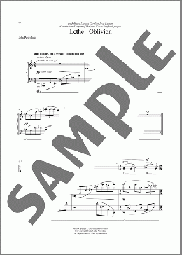 Lethe-Oblivion(Electra Perivolaris/John Perivolaris) 楽譜 ピアノ & ボーカル ダウンロード