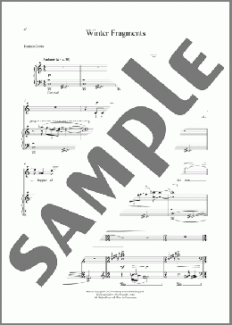 Winter Fragments(Hannah Cooke/Jessica Dannheisser) 楽譜 ピアノ & ボーカル ダウンロード