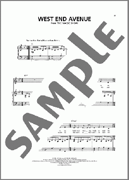 West End Avenue (from The Magic Show)(Stephen Schwartz) 楽譜 ピアノ & ボーカル ダウンロード