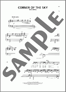 Corner Of The Sky (from Pippin)(Stephen Schwartz) 楽譜 ピアノ & ボーカル ダウンロード