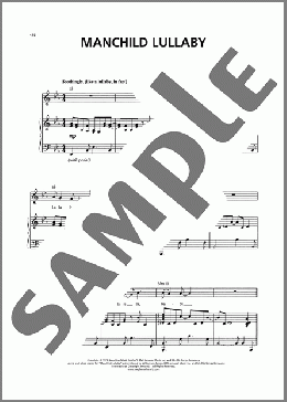 Manchild Lullaby (from Wicked)(Stephen Schwartz) 楽譜 ピアノ & ボーカル ダウンロード