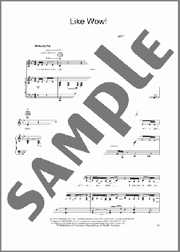 Like Wow! (from Shrek)(Leslie Carter) 楽譜 ピアノ & ボーカル & ギター ダウンロード