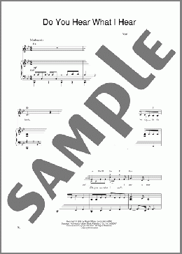 Do You Hear What I Hear(Linda Eder) 楽譜 ピアノ & ボーカル & ギター ダウンロード