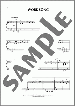 Work Song (arr. Brent Edstrom)(Cannonball Adderley) 楽譜 ピアノ(ソロ) ダウンロード