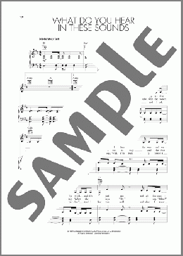 What Do You Hear In These Sounds(Dar Williams) 楽譜 ピアノ & ボーカル & ギター ダウンロード