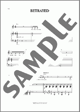 Betrayed (from The Producers)(Mel Brooks) 楽譜 ピアノ & ボーカル ダウンロード
