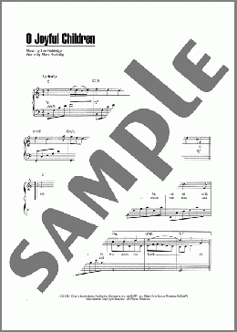 O Joyful Children(Lee Holdridge/Mary Huckaby) 楽譜 ピアノ & ボーカル & ギター ダウンロード