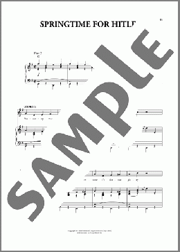 Springtime For Hitler (from The Producers)(Mel Brooks) 楽譜 ピアノ & ボーカル ダウンロード