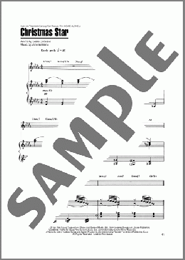 Christmas Star (from Home Alone 2: Lost In New York)(John Williams/Leslie Bricusse) 楽譜 ピアノ & ボーカル & ギター ダウンロード