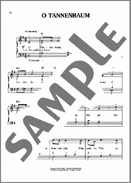 O Tannenbaum(Traditional German Carol) 楽譜 ピアノ（ソロ） ダウンロード