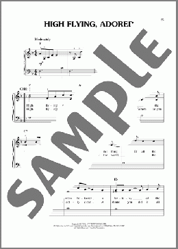 High Flying, Adored (from Evita)(Tim Rice/Andrew Lloyd Webber) 楽譜 ピアノ（ソロ） ダウンロード