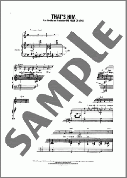 That's Him (from One Touch Of Venus)(Ogden Nash) 楽譜 ピアノ & ボーカル & ギター ダウンロード