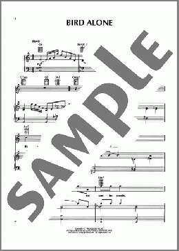 Bird Alone(Abbey Lincoln) 楽譜 ピアノ & ボーカル & ギター ダウンロード