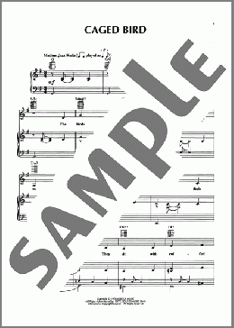 Caged Bird(Abbey Lincoln) 楽譜 ピアノ & ボーカル & ギター ダウンロード